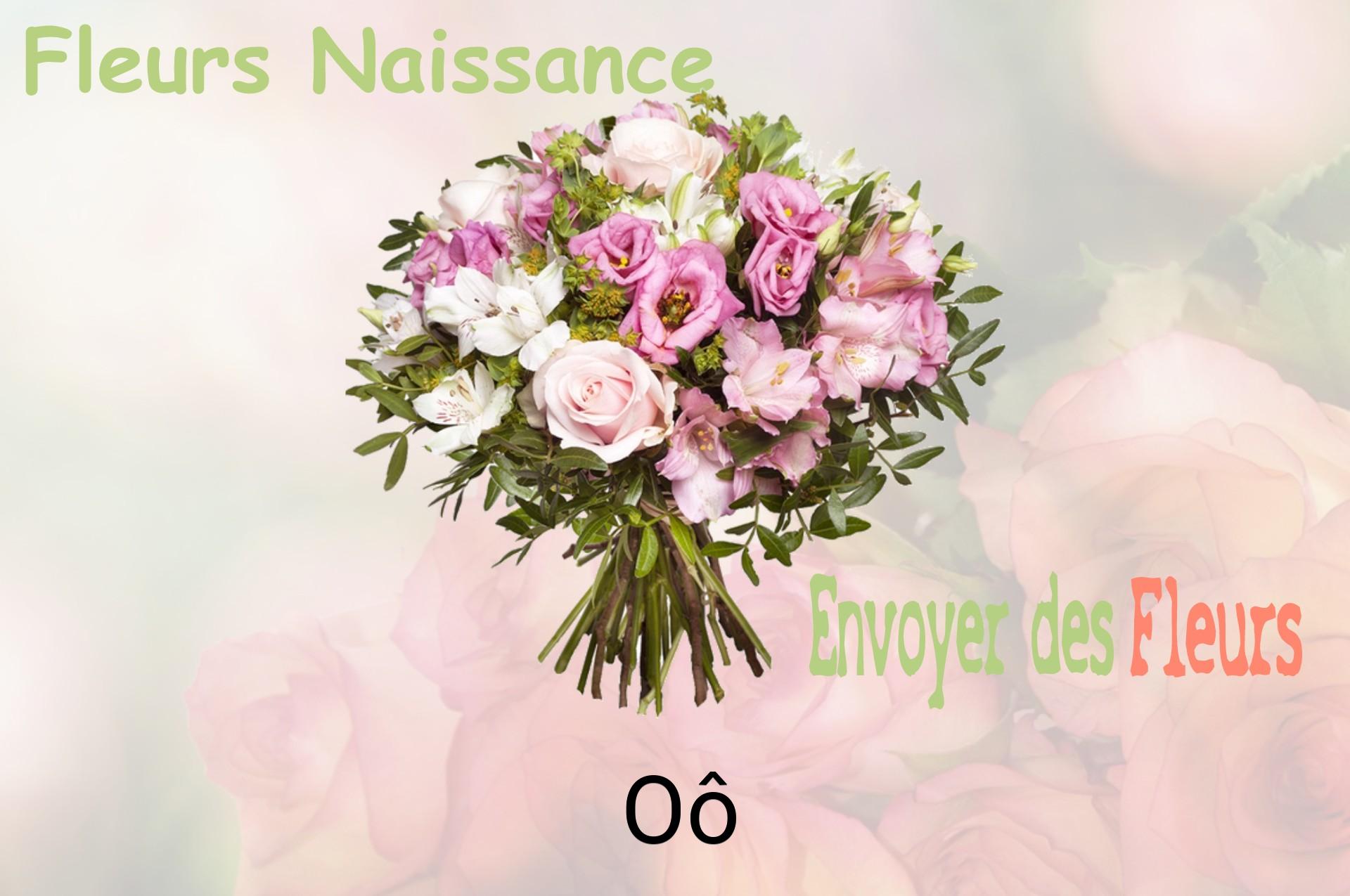 Bouquet de fleurs de naissance livré à Oô